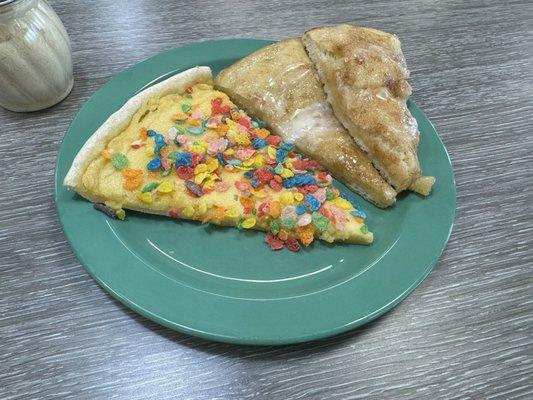 The fruity pebbles pizza was a nice surprise.