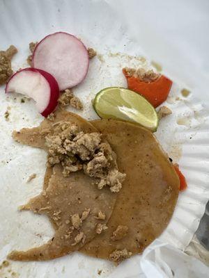 Chicken street tacos