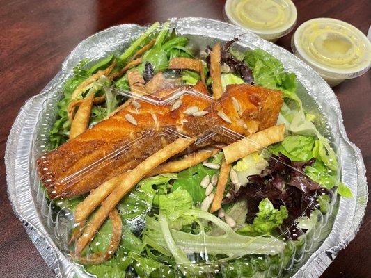 Southwestern Salad Lunch with salmon