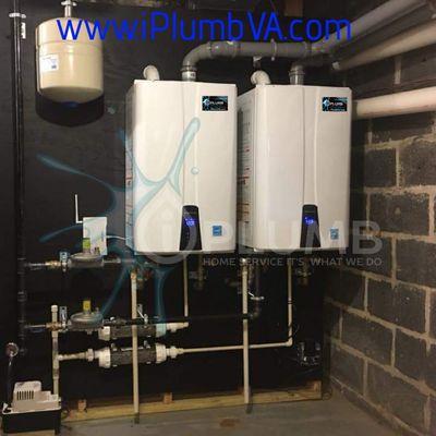 Dual tankless install