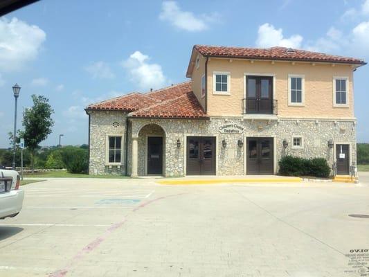 Front of building from my parking space