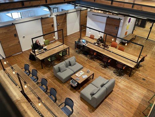 Clean and modern co-working spaces