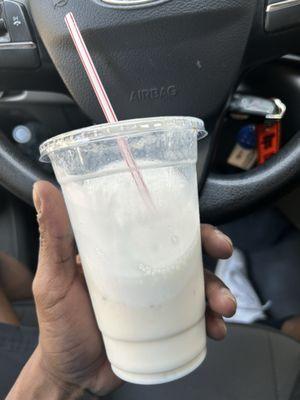 This is the Banana Milkshake. This is how a Banana milkshake is supposed to taste.