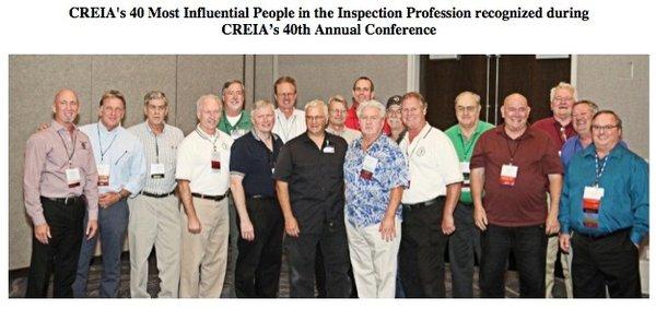 CREIA 2016 Conference, Group Photo with Most of the 40 Most Influential Inspectors in California of the Last 40 Years