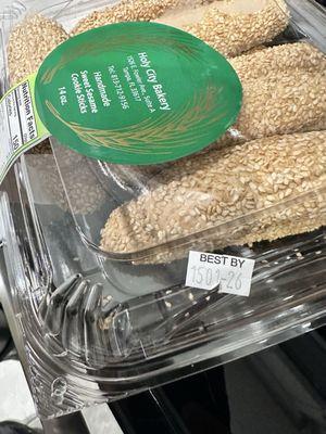 Sesame stick cookies