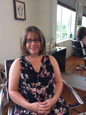 Another happy hairstyle by Hannah Lasky at my new location, 6900 Biscayne Blvd, upstairs