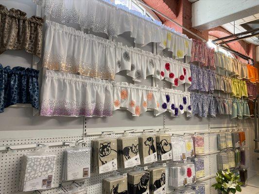 Valance Wall: one of the various valance display areas.