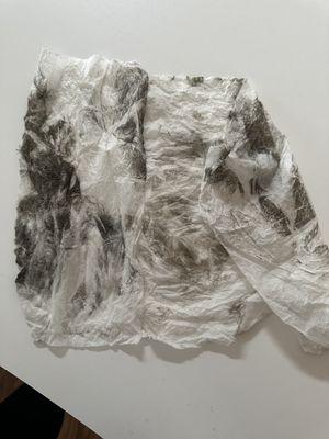 After the 'car wash'. And that wasn't even nearly all of the dirt left behind.