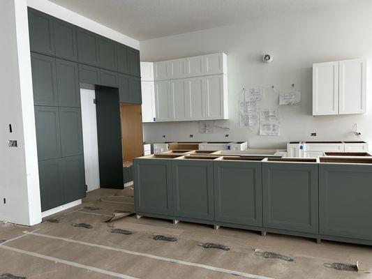 Kitchen cabinets installation