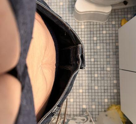 One month later in my Size 10 stretch jeans!