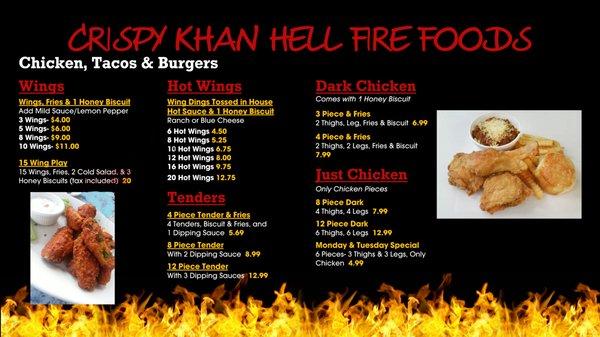 just a sample of our menu!