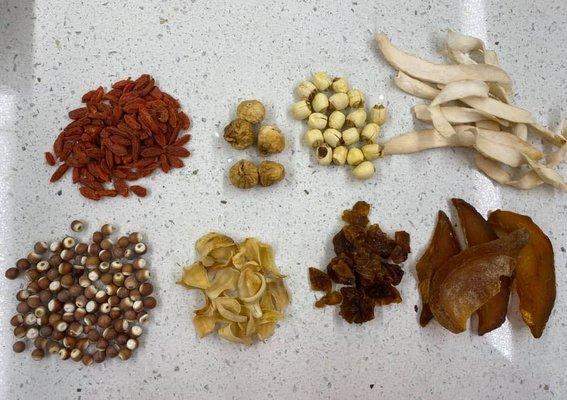 Just a few ingredients we have for soup.