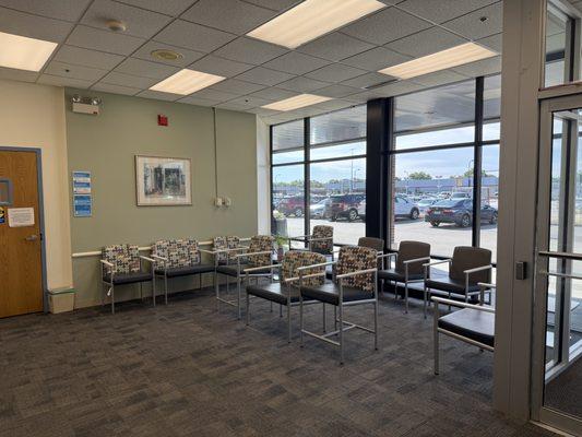 Waiting area for the Wound Care Center.