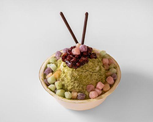 Matcha Shaved Ice (Kakigori)