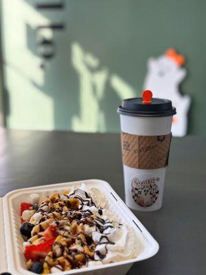 Combo - Hot Tea with a protein waffle