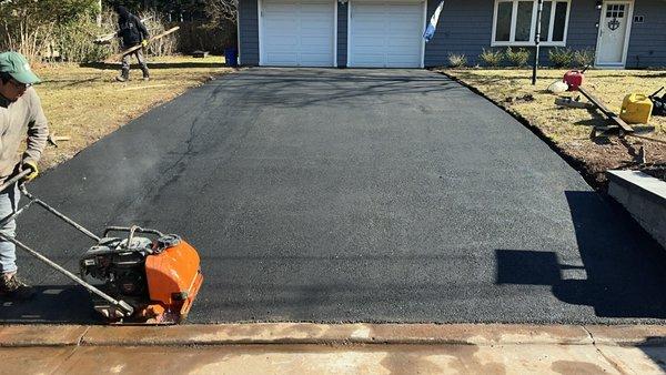 My driveway they did a terrific job