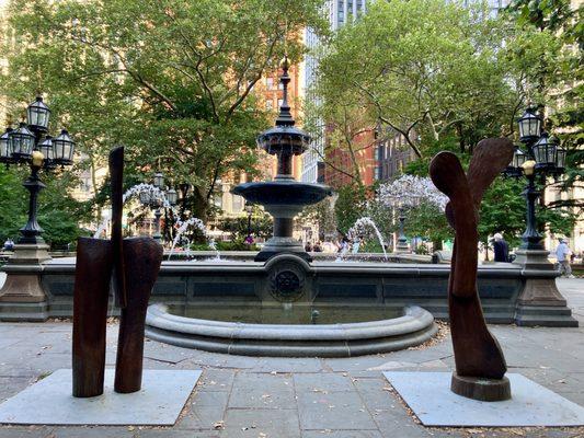 Fountain at City Hall Park
