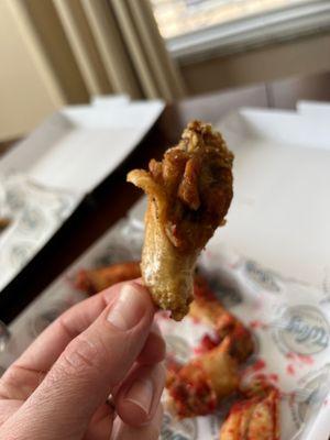 So overcooked you can pick them up by a corner of skin