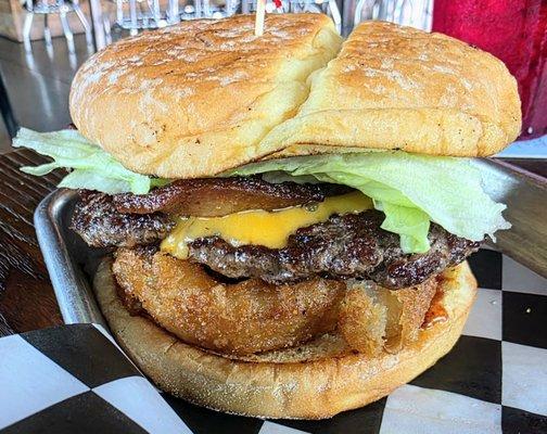 BBQ bacon beef brisket burger