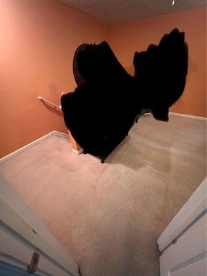 Home Office & Laundry area (not visible) connects to all rooms on the second floor. Very high traffic.