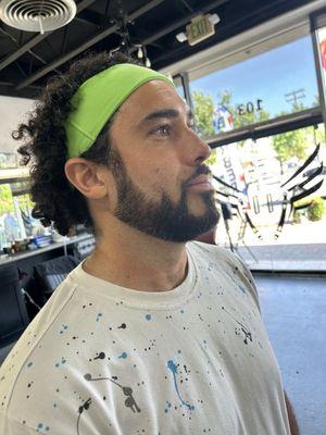 Styles beard, right side