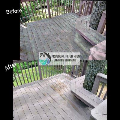 Zipline deck cleaned!