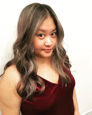 Mushroom brown balayage