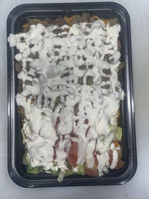 Lamb over rice very good flavor