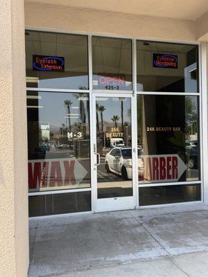 Front entrance of "24k BEAUTY BAR"