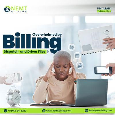 Feeling buried in admin? We cut NEMT overhead by up to 50% with full back-office support.
DM "LEAN" to learn more.