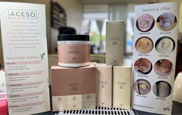 Aceso system for thick or lifting toenails