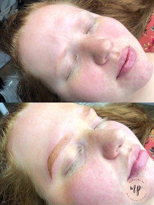 Ombré Powder Brows lasts 1-2 years.