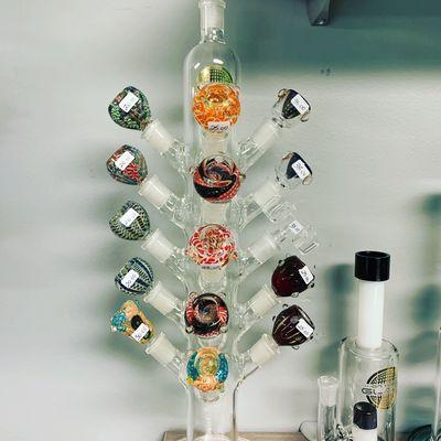 We carry a nice selection of bowls for water pipes