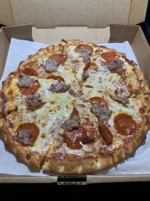 Just a large pizza looks amazing