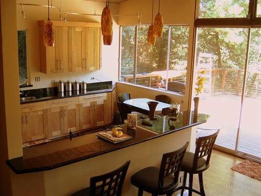 Contemporary kitchen we built in Alameda. Custom built cabinets for half the price a of major Home remodeling center.