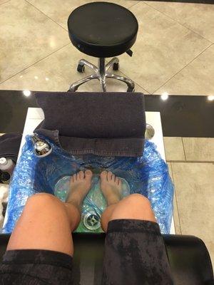 My first pedicure after having my 3month old, so excited for this