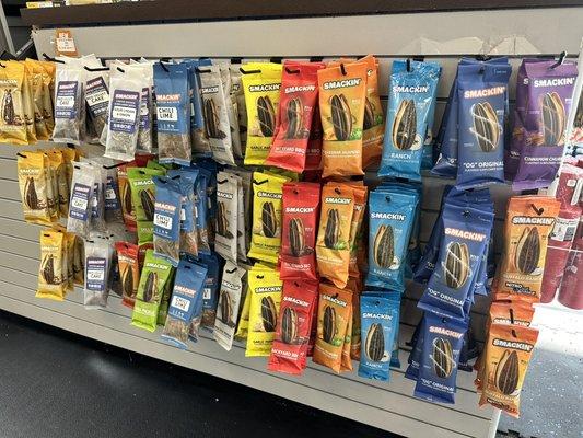 Every Flavor of Smackin' Seeds and Limited Edition Flavors in 1.5oz and 4oz bags!