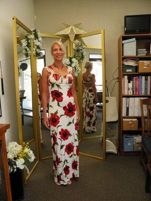 Restyled vintage gown for customer's family wedding