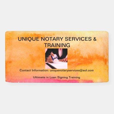 Unique Notary Services & Training