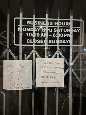Business hours