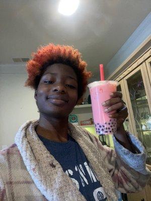 The best Strawberry Bubble Milk Tea