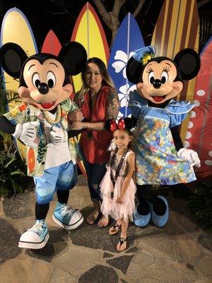 Mickey & Minnie @ a private dinner party hosted for all the winners across the city & state