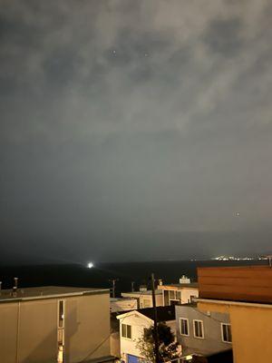 Even at night the view from the balcony was unmatched. Could say the same about the warm hospitality, clean rooms, beyond friendly staff.