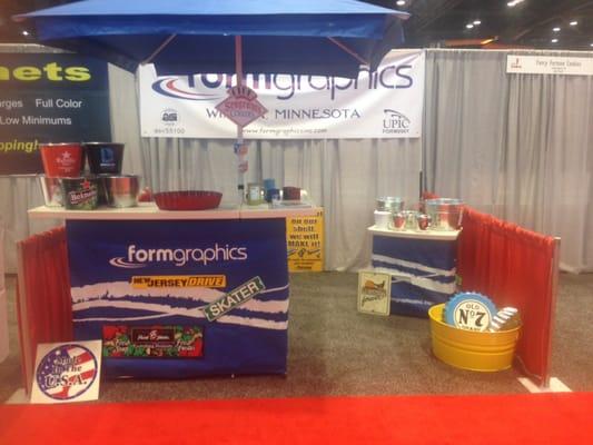 Trade show, buckets and tubs