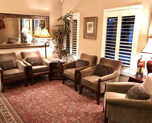 Please make yourself at home in our waiting area!