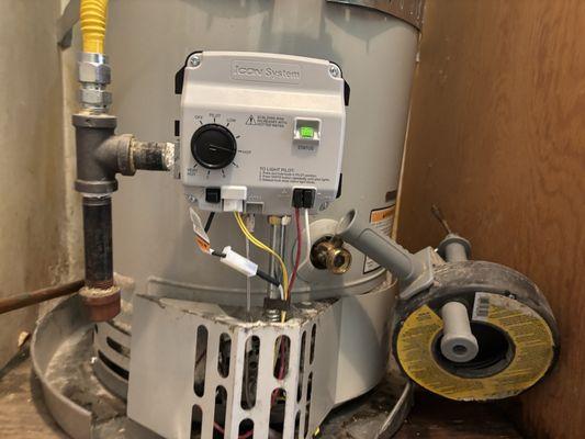 New gas control unit.