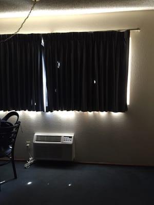 Curtains looked like someone was chewing on them