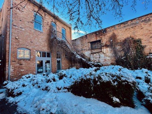 Back entrance to a "men's establishment" of the past