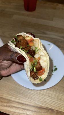 Pork belly taco