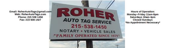Roher Auto Tag Service